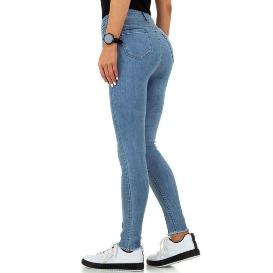 Hoge taille blue jeans .