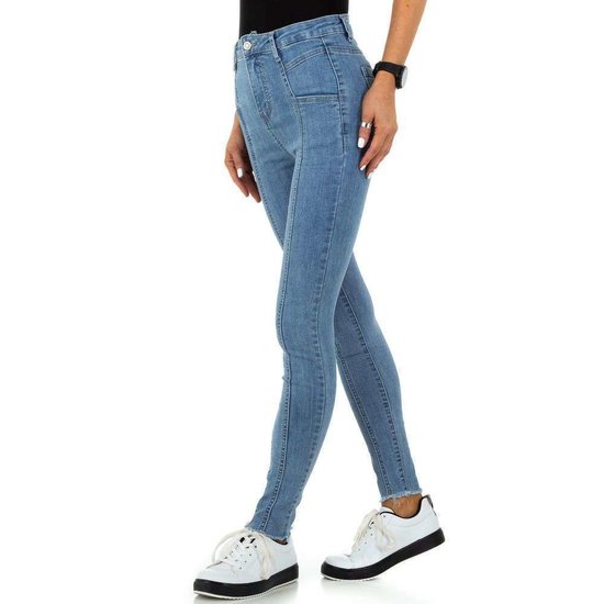 Hoge taille blue jeans .