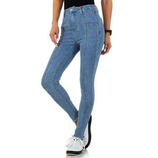 Hoge taille blue jeans .