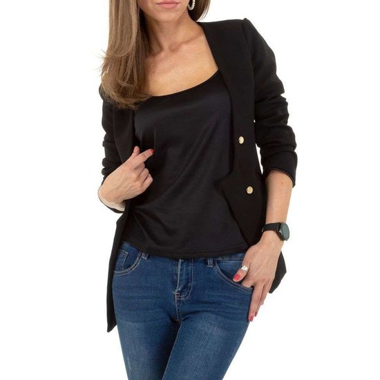Zwarte design blazer.