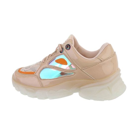 Beige-rose lage sneaker Freia.SOLD OUT