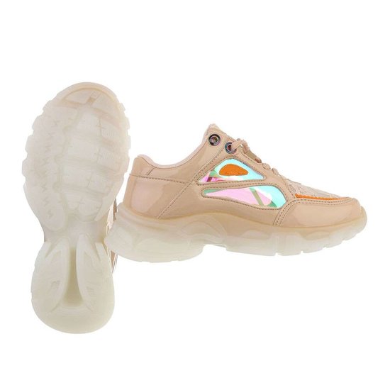 Beige-rose lage sneaker Freia.SOLD OUT