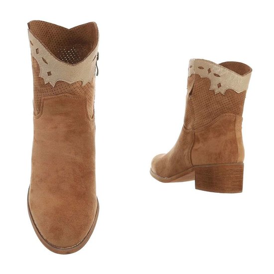 Kaki daimen biker-western boot Sanne.
