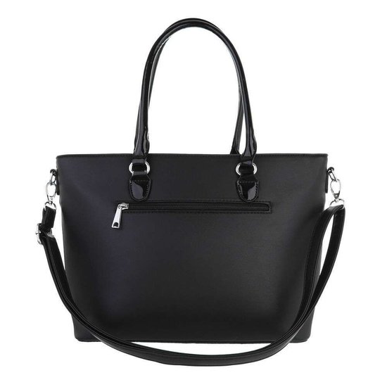 Classy zwarte schopperbag.