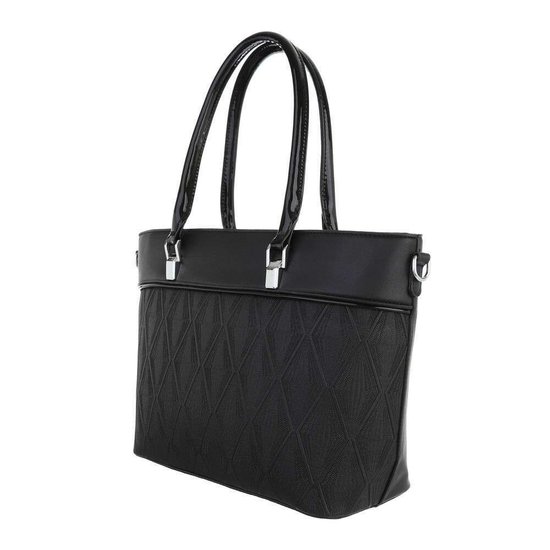 Classy zwarte schopperbag.
