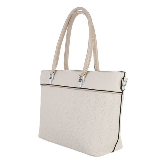 Classy beige schopperbag.