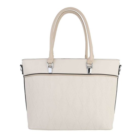 Classy beige schopperbag.