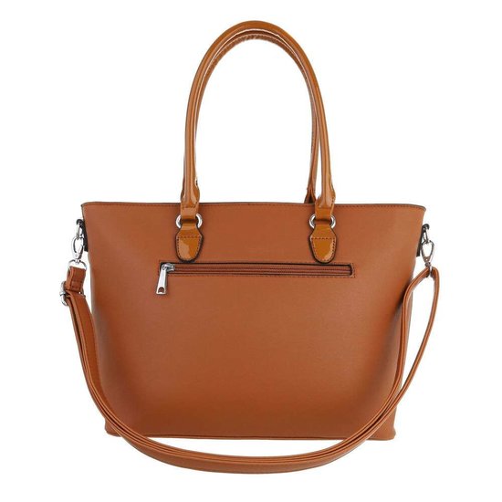 Classy camel schopperbag.