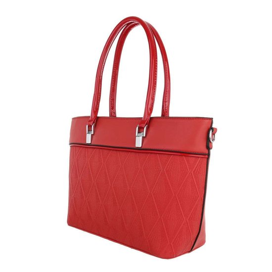 Classy rode schopperbag.
