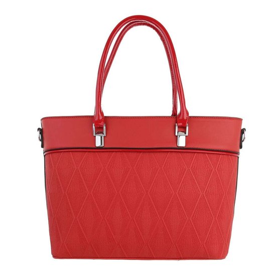 Classy rode schopperbag.