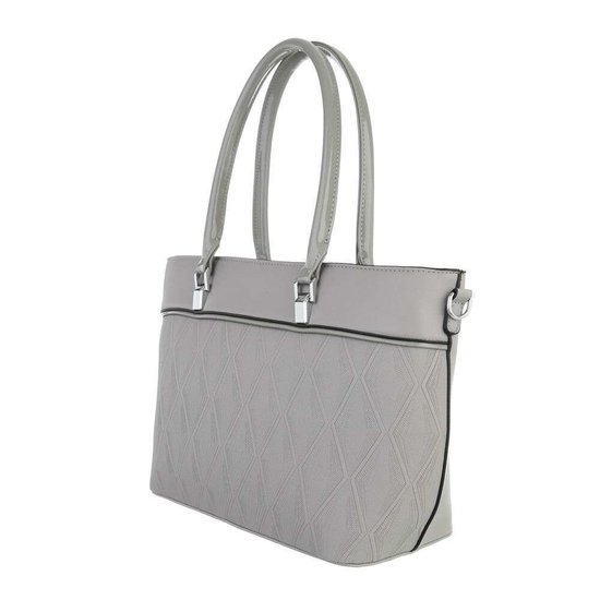 Classy grijze schopperbag.