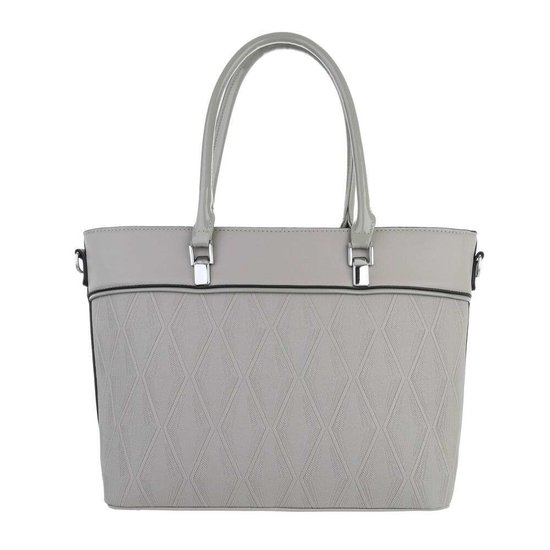 Classy grijze schopperbag.