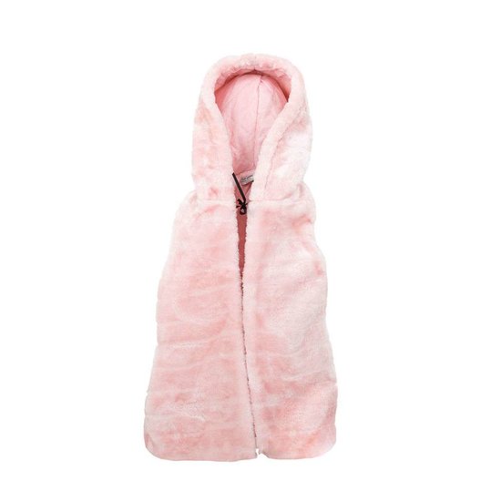 Rose fleece bodywarmer voor meisjes.