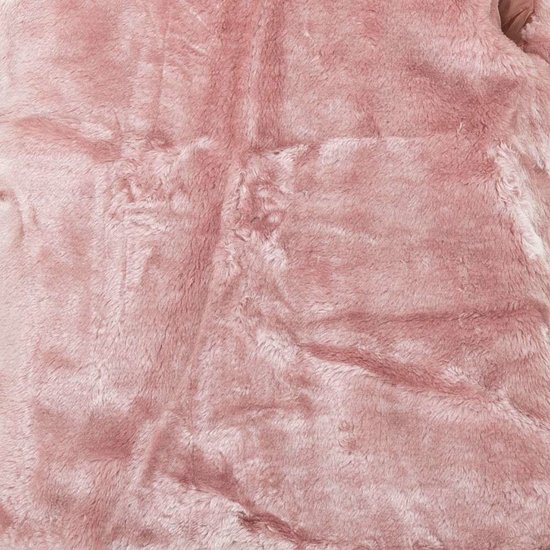 Classy rose gewatteerde meisjes winterjas.