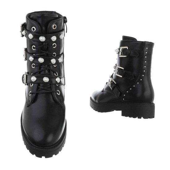 Stoere zwarte boot Meya.