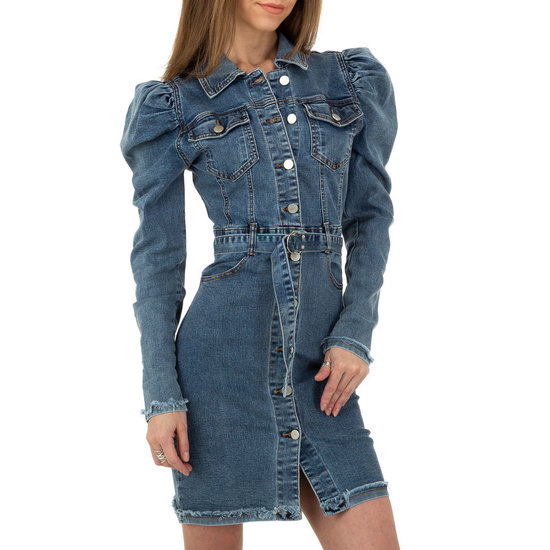 Fashion bodycon jeans jurk.