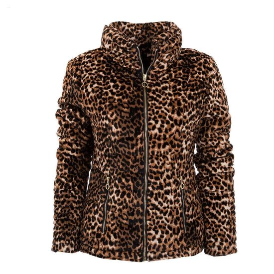 Fashion jas in leopard look.