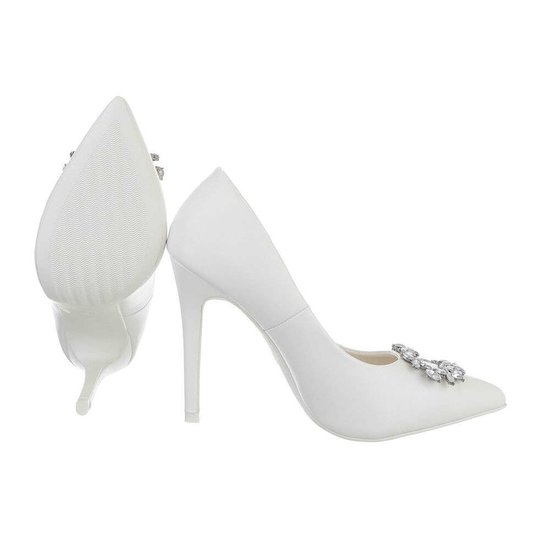 Witte klassieke pump Nourina.