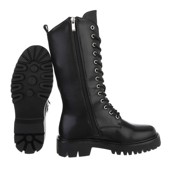 Trendy hoge zwarte boot Yentl.