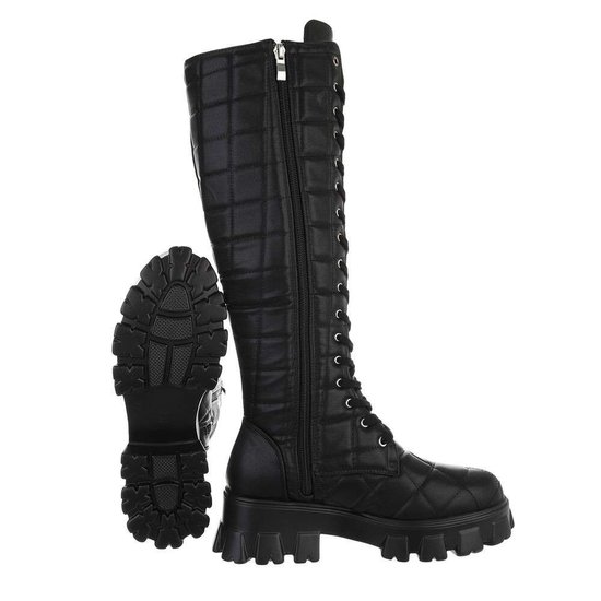 Hoge zwarte boot Regina.