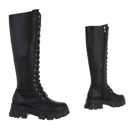 Trendy hoge zwarte boot Lilou.