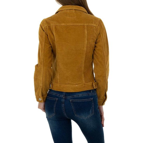 Korte camel jacket in wolcord.