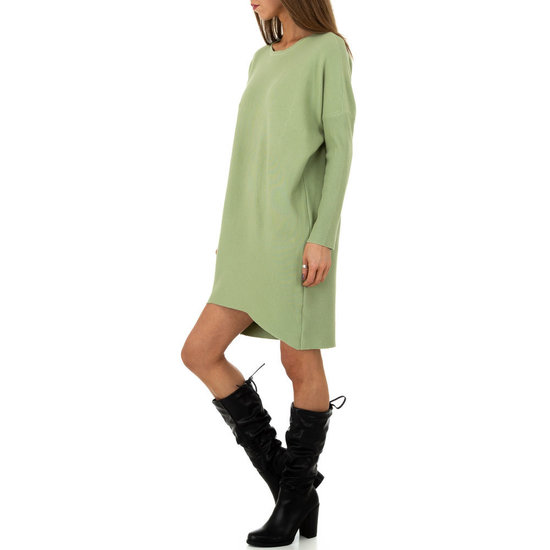 Trendy pastel groene oversized truijurk.