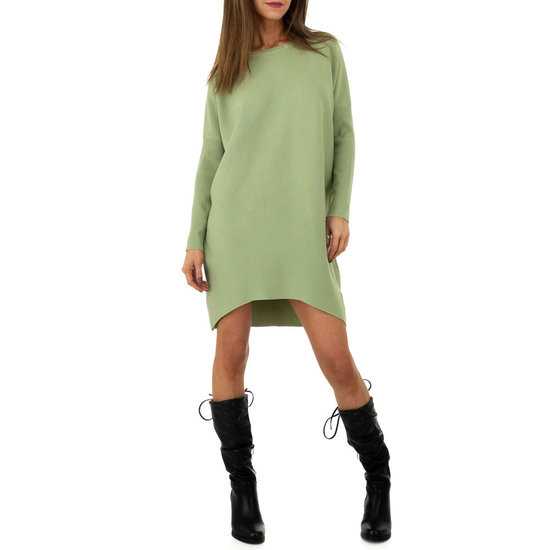 Trendy pastel groene oversized truijurk.