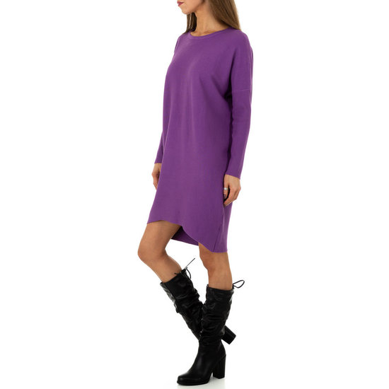 Trendy lila oversized truijurk.