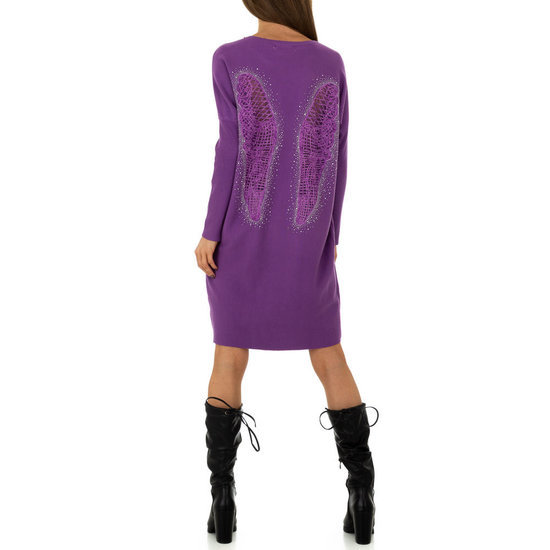 Trendy lila oversized truijurk.