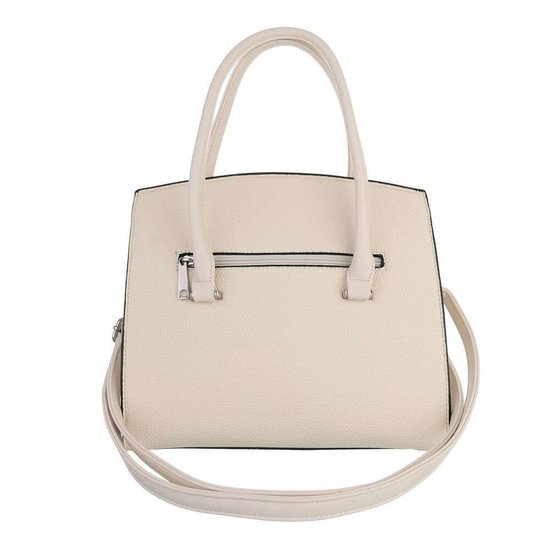 Klassieke beige schoudertas.