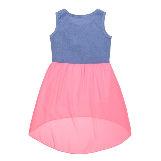 Rose-blauwe meisjes jurk.