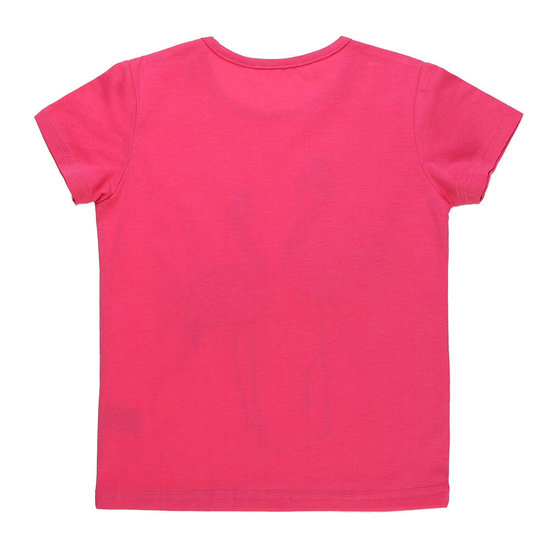 Rose meisjes T-shirt met flamingo.