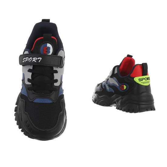 Coole jongens zwarte sneaker Seppe.