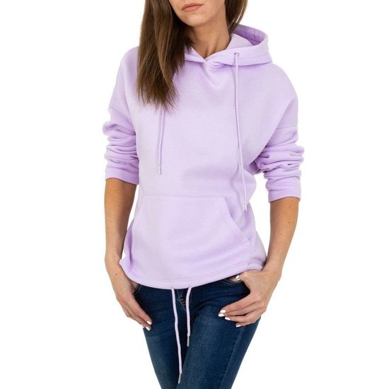 Trendy lila sweater/hoodie in sweatstof.SOLD OUT