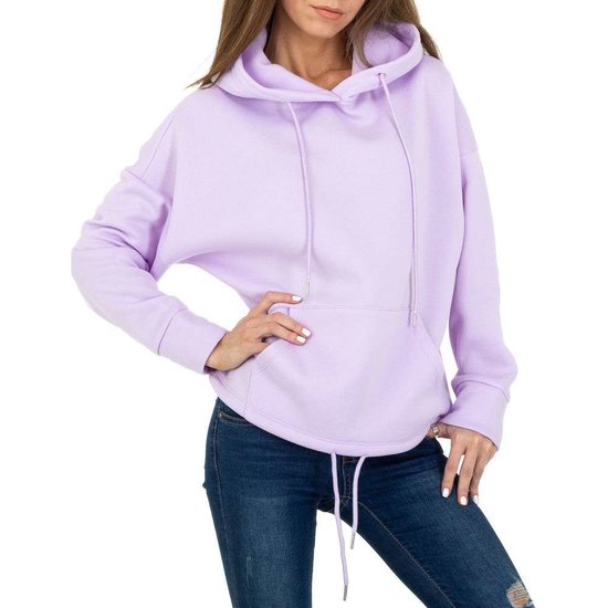 Trendy lila sweater/hoodie in sweatstof.SOLD OUT