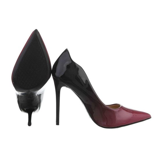 Prachtige zwart-purperen pump Belinda