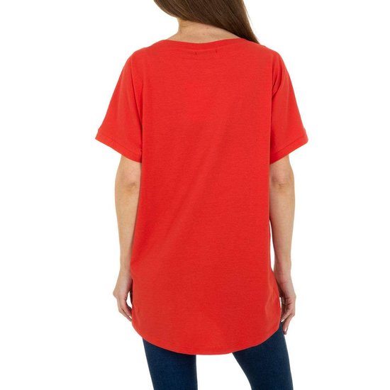Trendy rode T-shirt met opschrift SWEET GIRL.