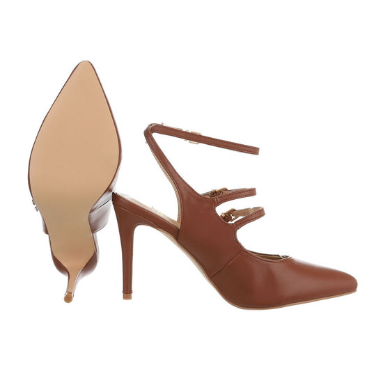 Elegante bruine pump Inis.
