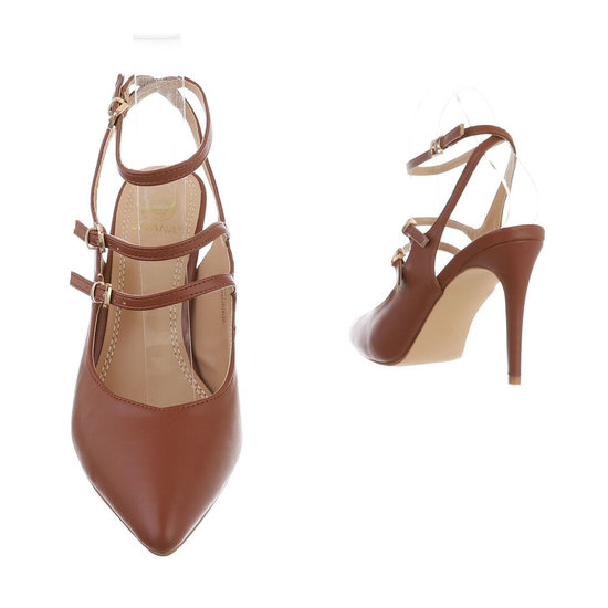 Elegante bruine pump Inis.