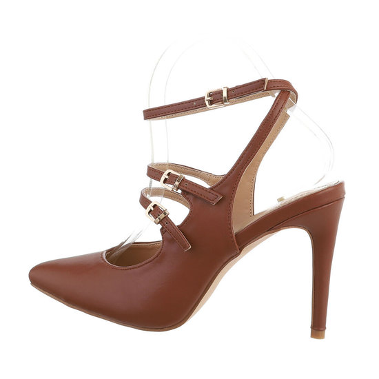 Elegante bruine pump Inis.