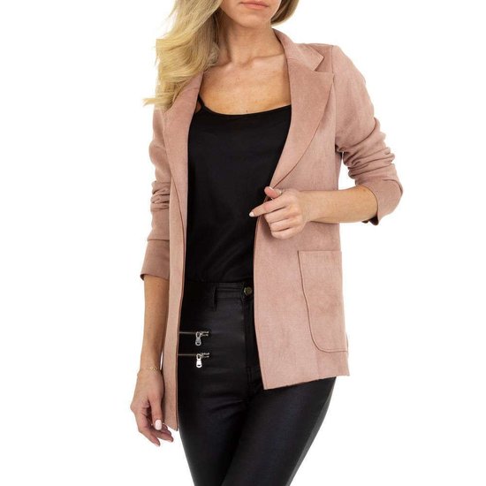 Classy rose blazer in daim.