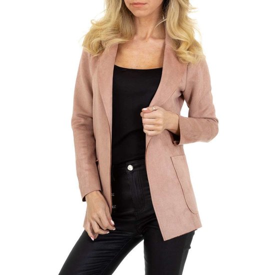 Classy rose blazer in daim.