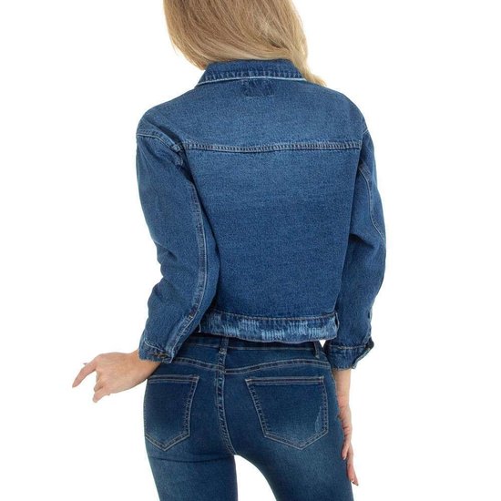 Korte donker blauwe jeans vest.