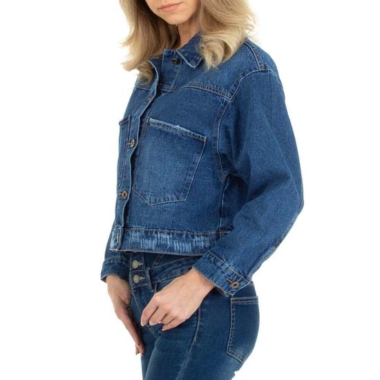 Korte donker blauwe jeans vest.