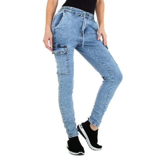 Hippe cargo blue jeans.