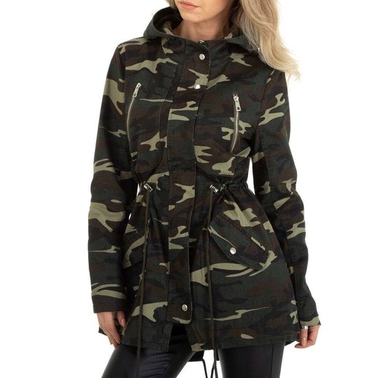 Midseason camou parka.