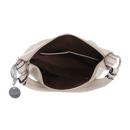 Kleine grijze shopperbag.