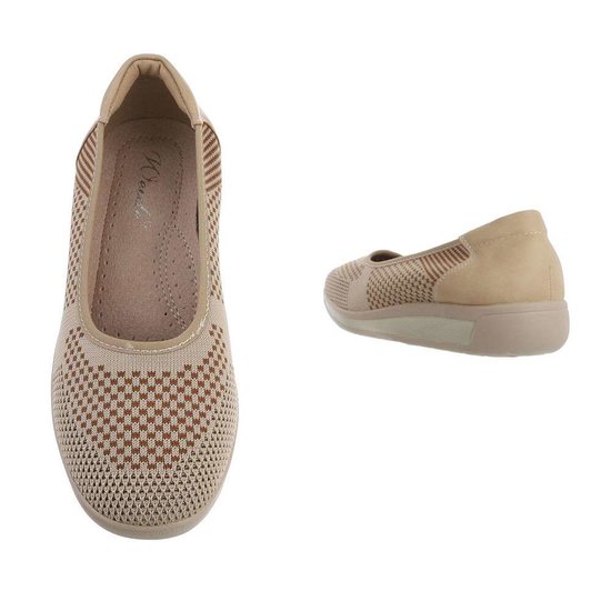 Beige textiel loafer Perry.