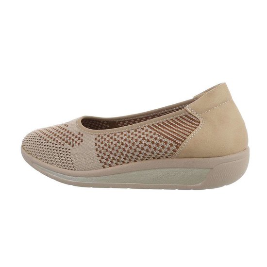Beige textiel loafer Perry.